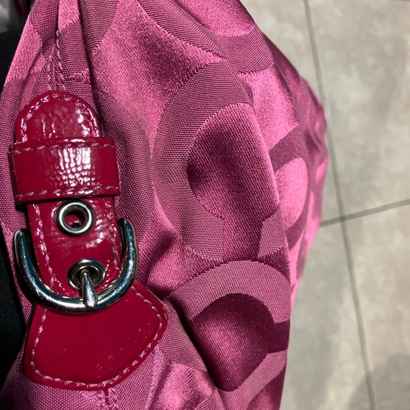 Coach Pink Shoulder Purse - Picture 6 of 16